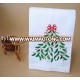 Machine embroidery linen guest towel